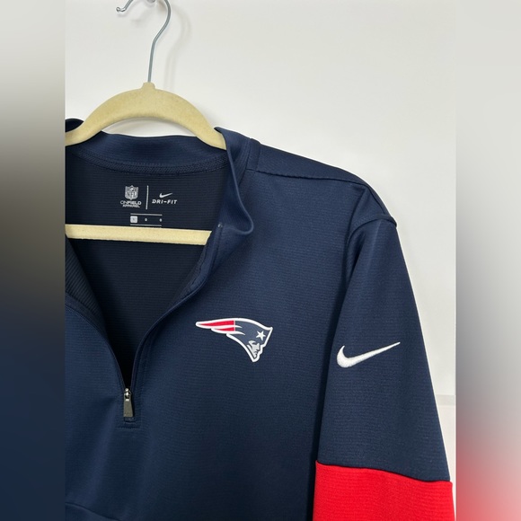 Men’s Large Nike Patriots Pullover Jacket, Sideline Coach Jacket - Picture 1 of 10
